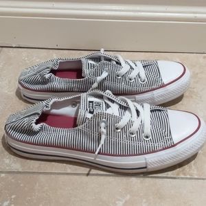 Striped Converse Slip-on Sneakers